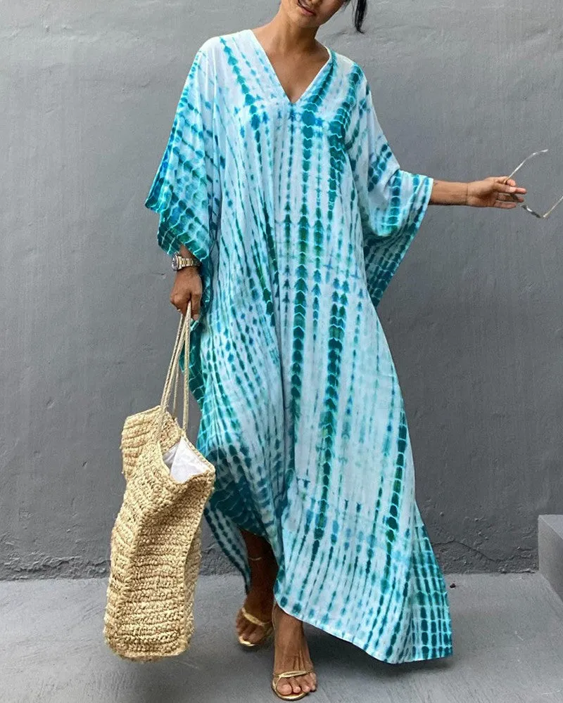 Ivyshape | Batwing-Sleeved Long Dress for Women
