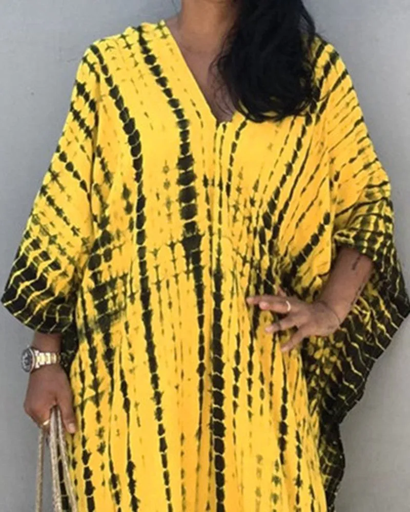 Ivyshape | Batwing-Sleeved Long Dress for Women