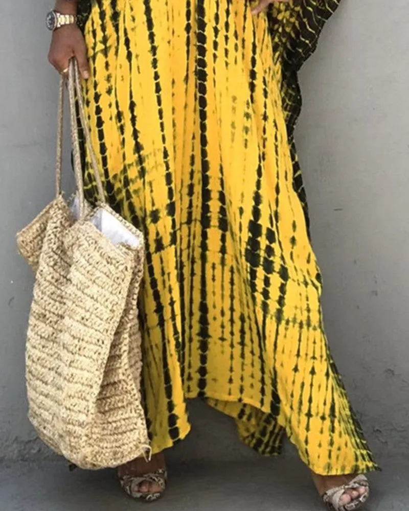 Ivyshape | Batwing-Sleeved Long Dress for Women