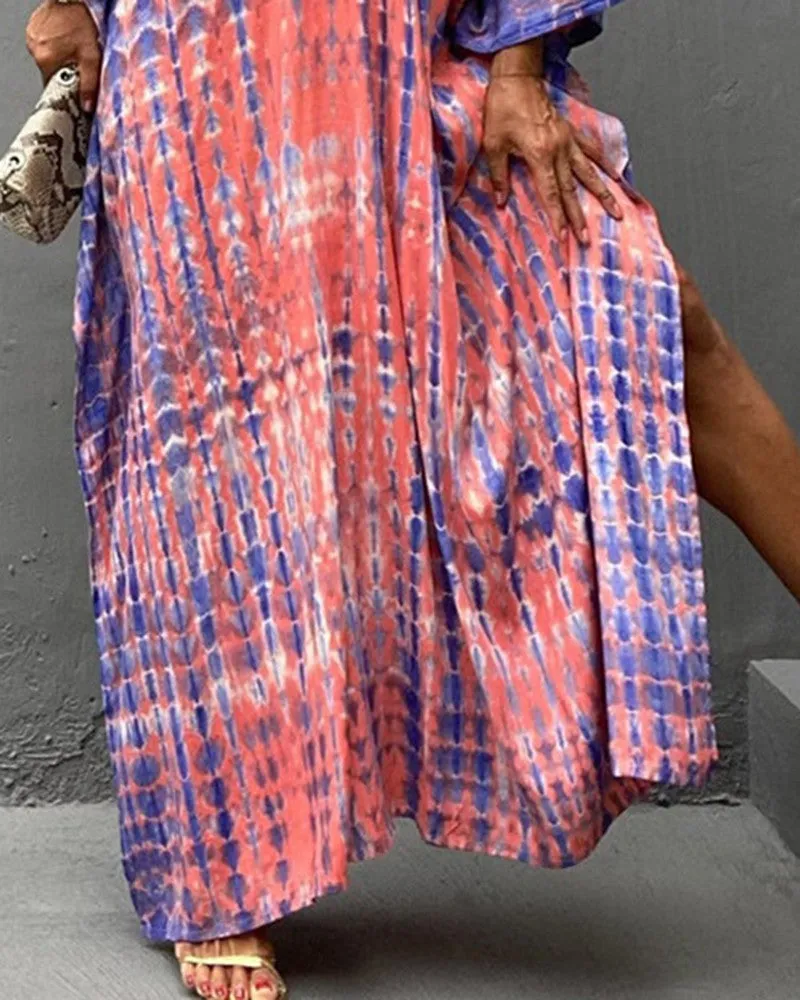 Ivyshape | Batwing-Sleeved Long Dress for Women