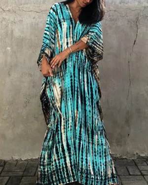 Ivyshape | Batwing-Sleeved Long Dress for Women