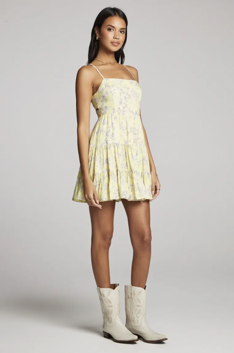 Janessa Mini Dress Yellow