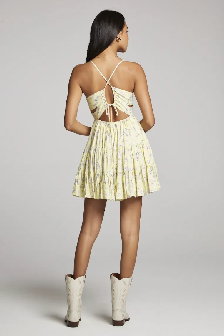 Janessa Mini Dress Yellow