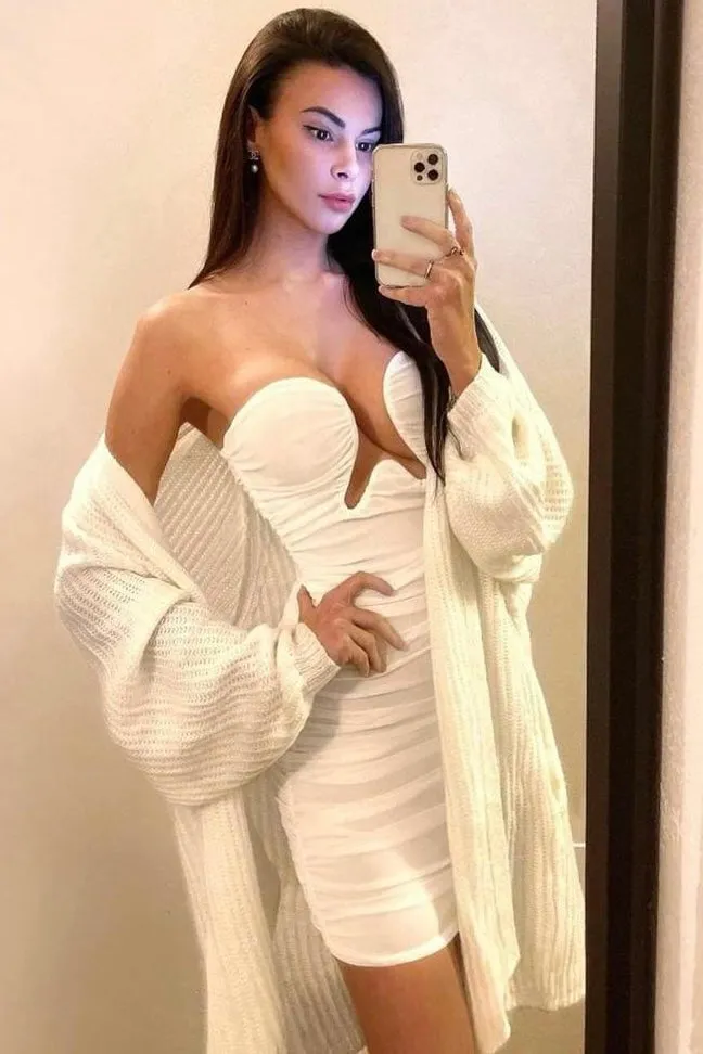 Jessica Bara Aaliyah Strapless Mini Dress As Seen On Giulia Nati