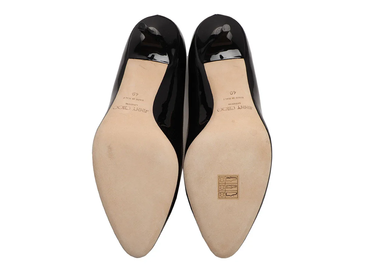 Jimmy Choo Black Patent Pumps