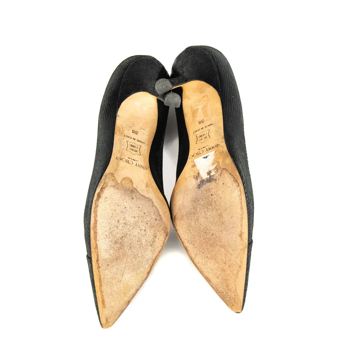 Jimmy Choo Black Suede Margo Pointed Toe Pumps Size 8 | EU 38