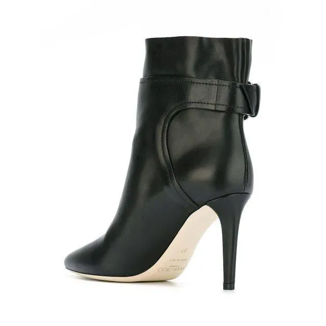 JIMMY CHOO Major 100 Ankle Boot, Black Soft Calf