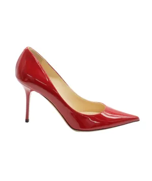 Jimmy Choo Red Patent Leather Point Toe Heels  AJC0644