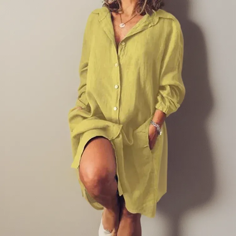 Jodie™┃linen Midi dress