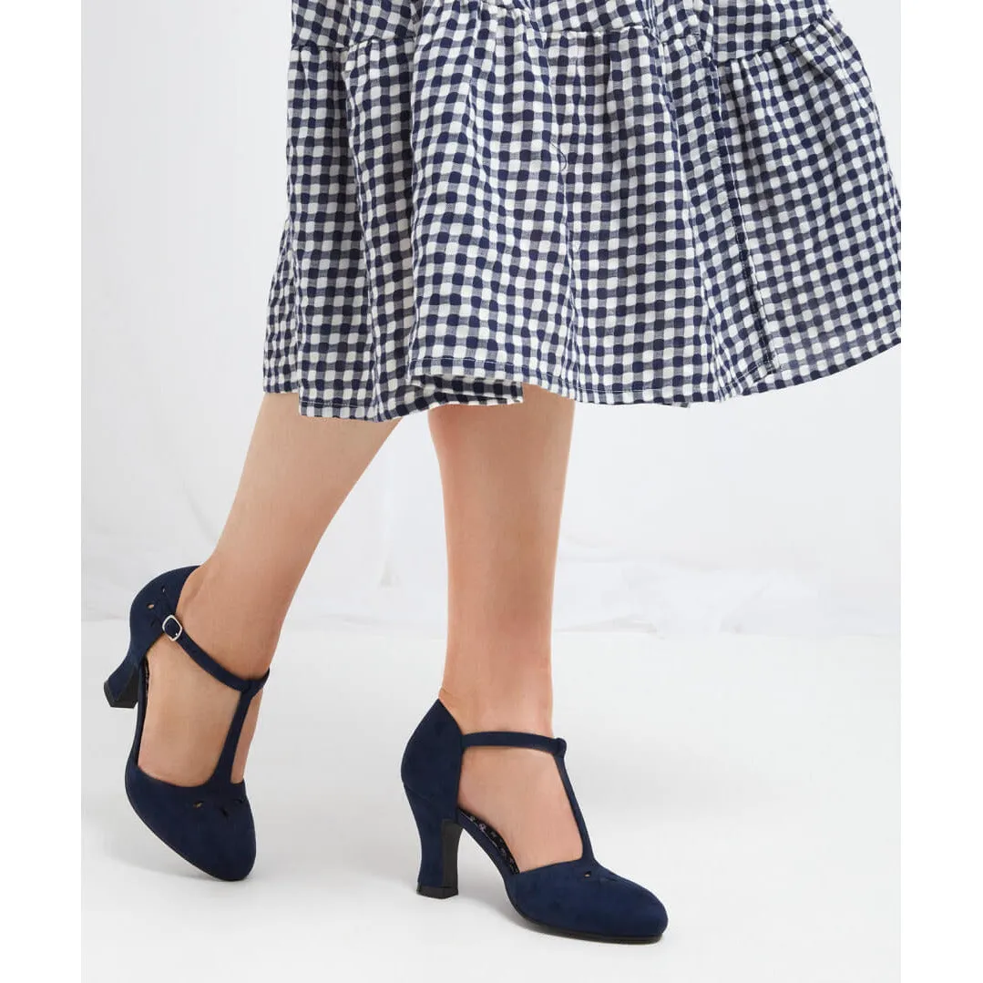 Joe Browns Sweet Escape NAVY T Bar Shoes KC282A