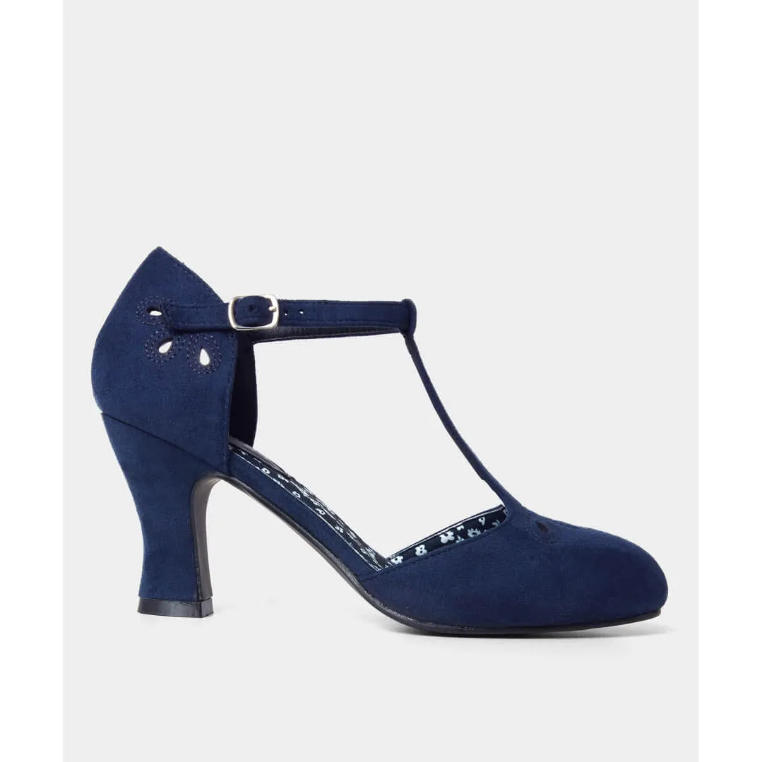 Joe Browns Sweet Escape NAVY T Bar Shoes KC282A