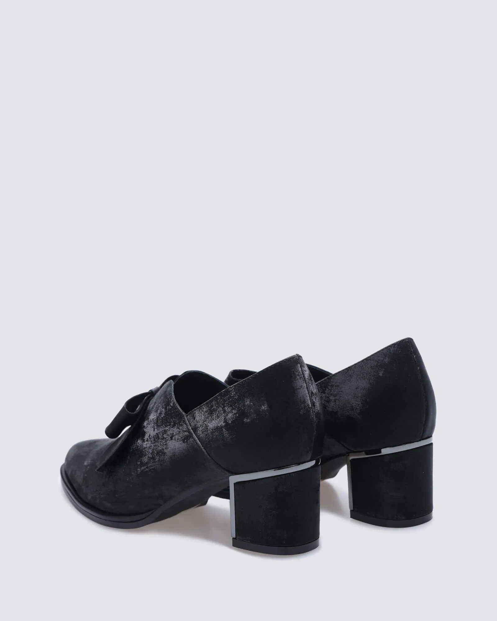 JOJO HEELS BLACK VELVET