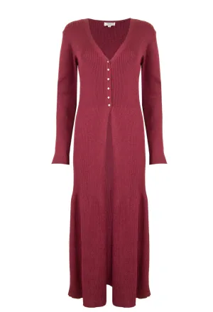 Jovonna Fleur Wine Knitted Dress