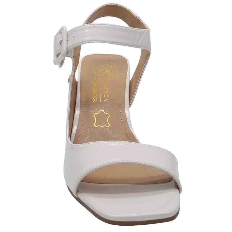 Kate Appleby Low Heel White Sandal - Yaxley