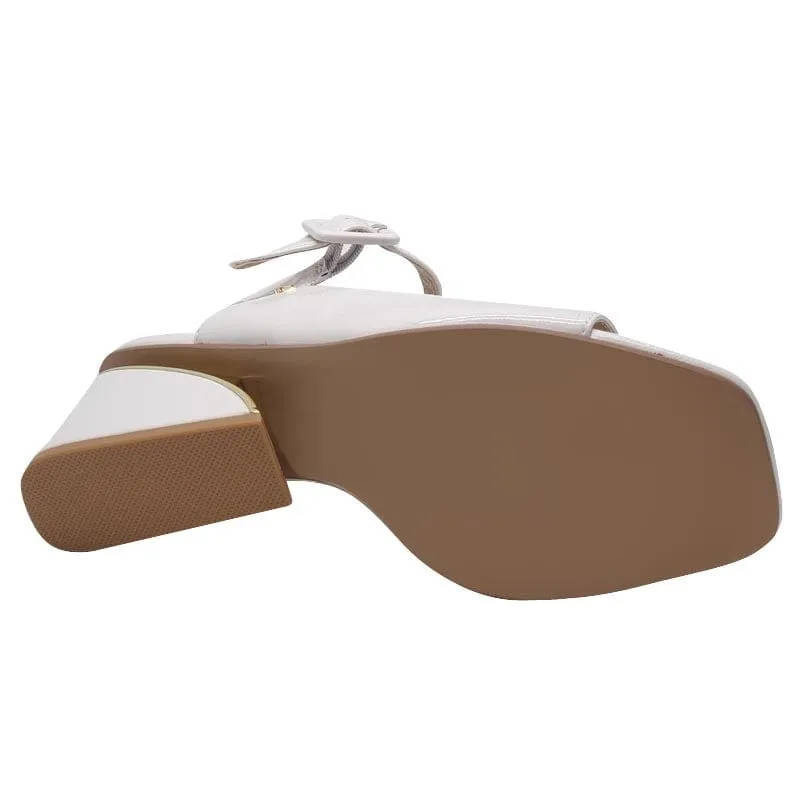 Kate Appleby Low Heel White Sandal - Yaxley
