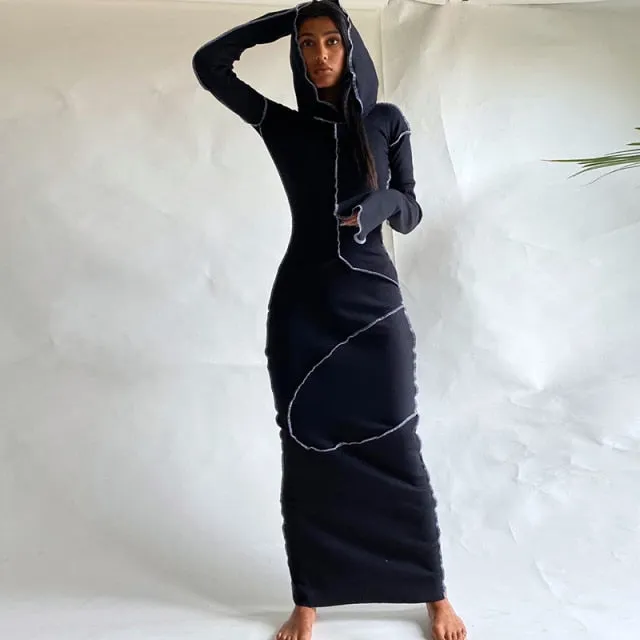 Khaki Patchwork Dress - Bodycon Gothic Goblincore Cyberpunk Clothing Dark Academia Cyber Fashion Edgy Clothing Alt Clothing Egirl Y2k Top Grunge