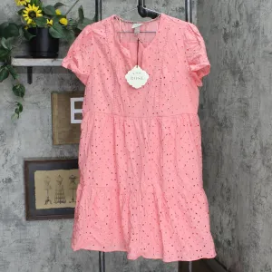 Knox Rose Women's Short Sleeve Dress JRD89110LA Pink L