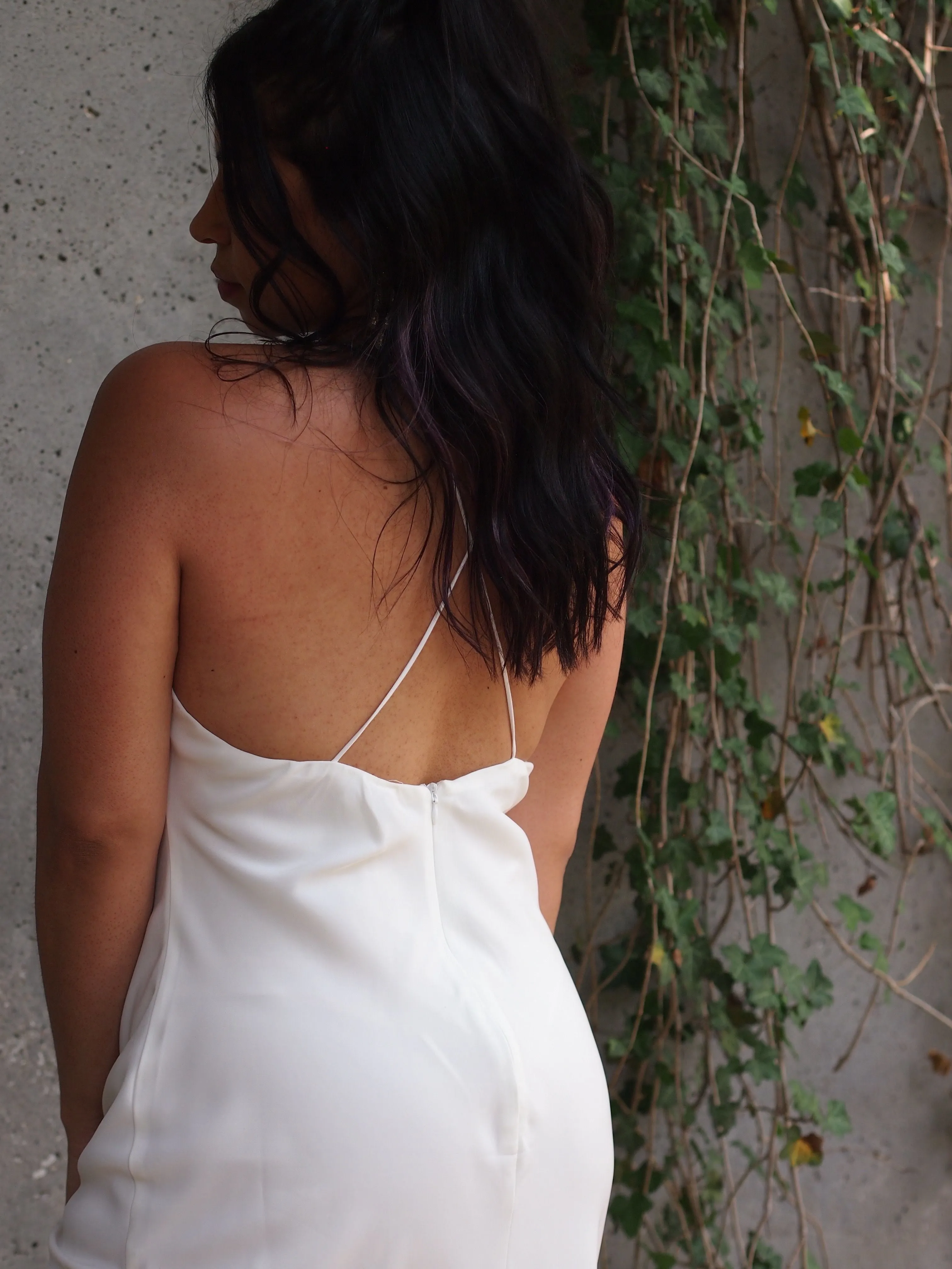 La Paz Lace Maxi Slit Dress
