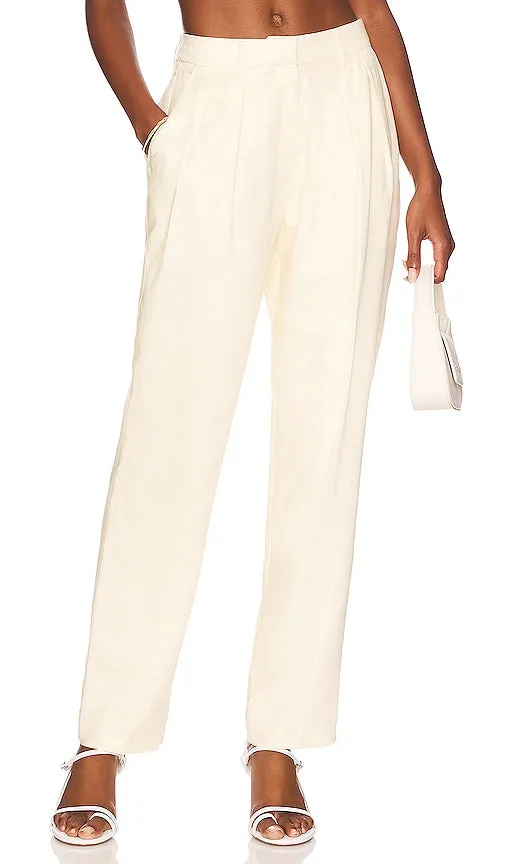 L'Academie Adana Trouser in Ivory