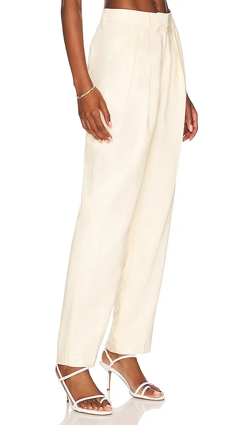 L'Academie Adana Trouser in Ivory