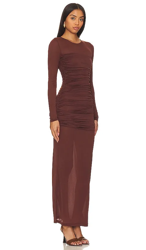 L'Academie Alma Dress in Brown