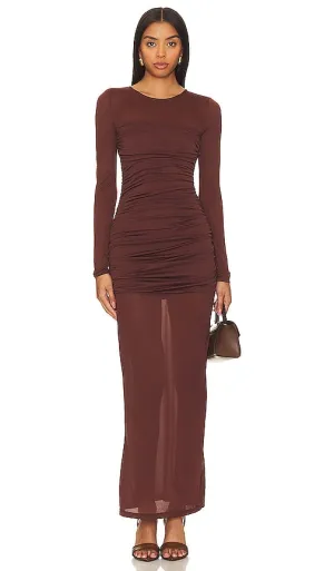 L'Academie Alma Dress in Brown