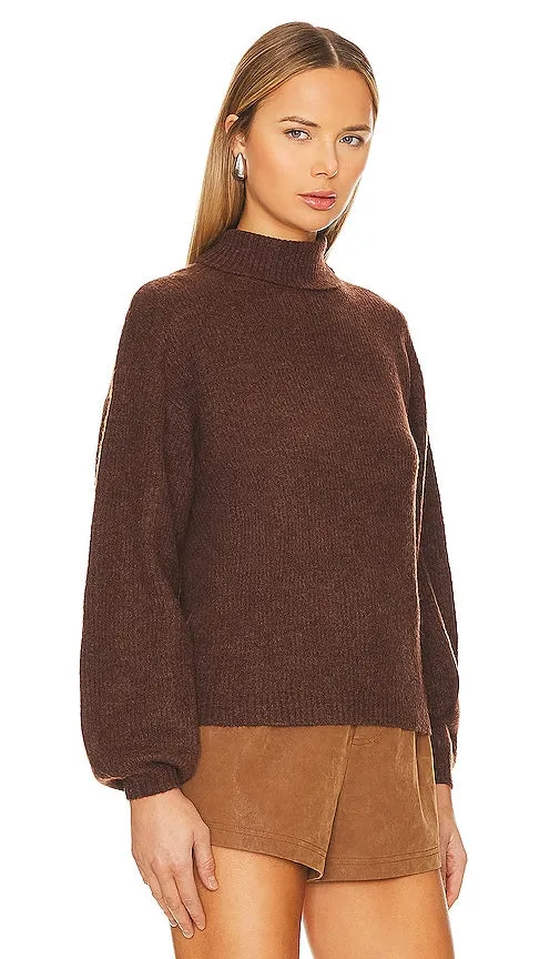 L'Academie Cashew Pullover in Brown