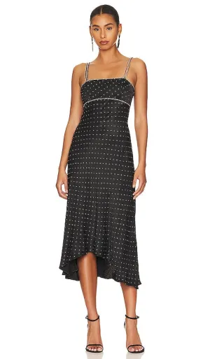 L'Academie Emme Midi Dress in Black