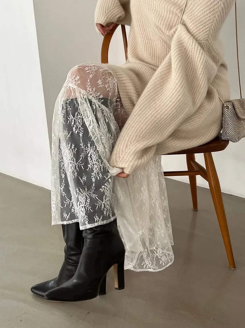 Lace Maxi Skirt