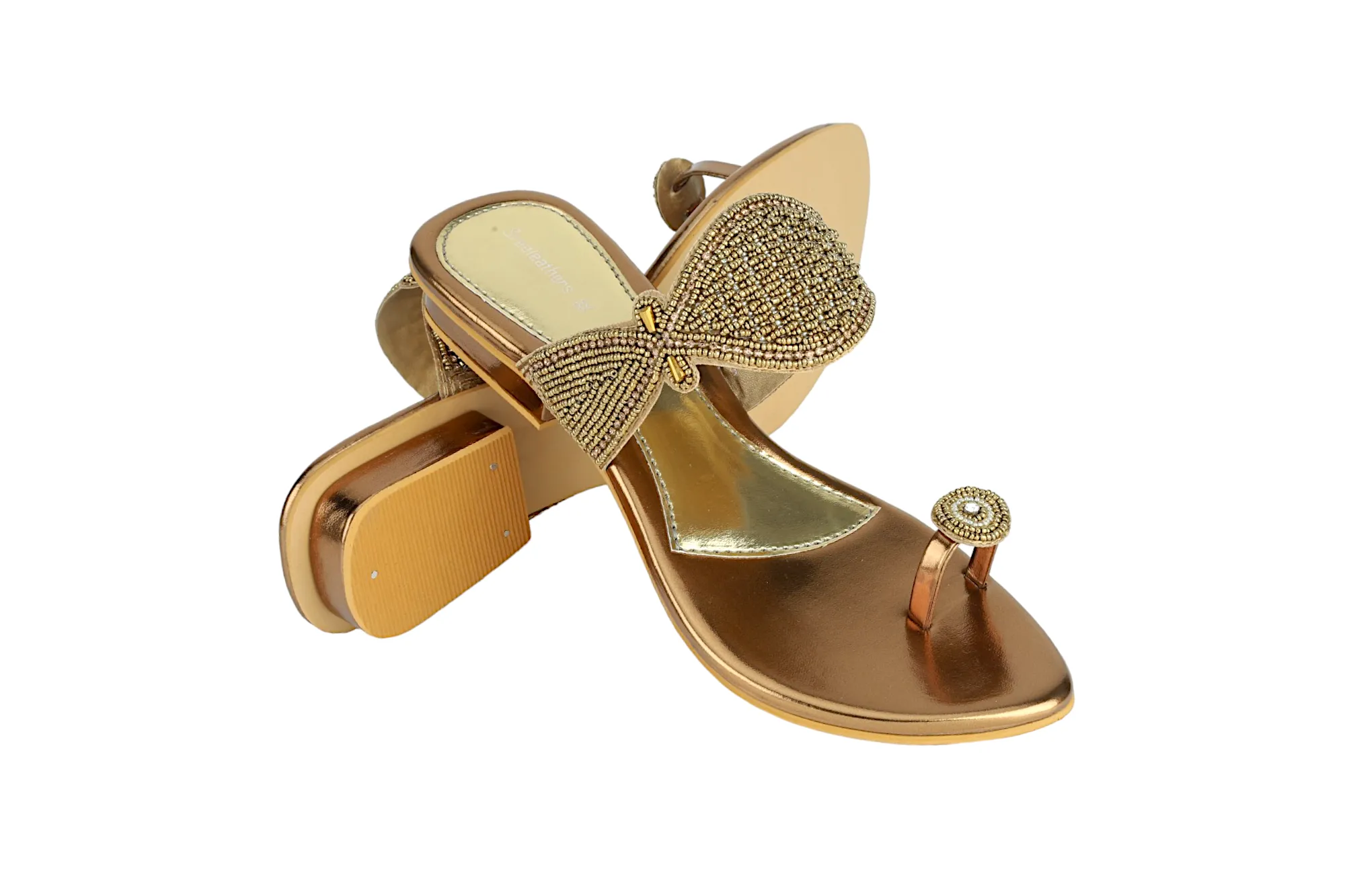 Ladies fancy heel chappal 994965