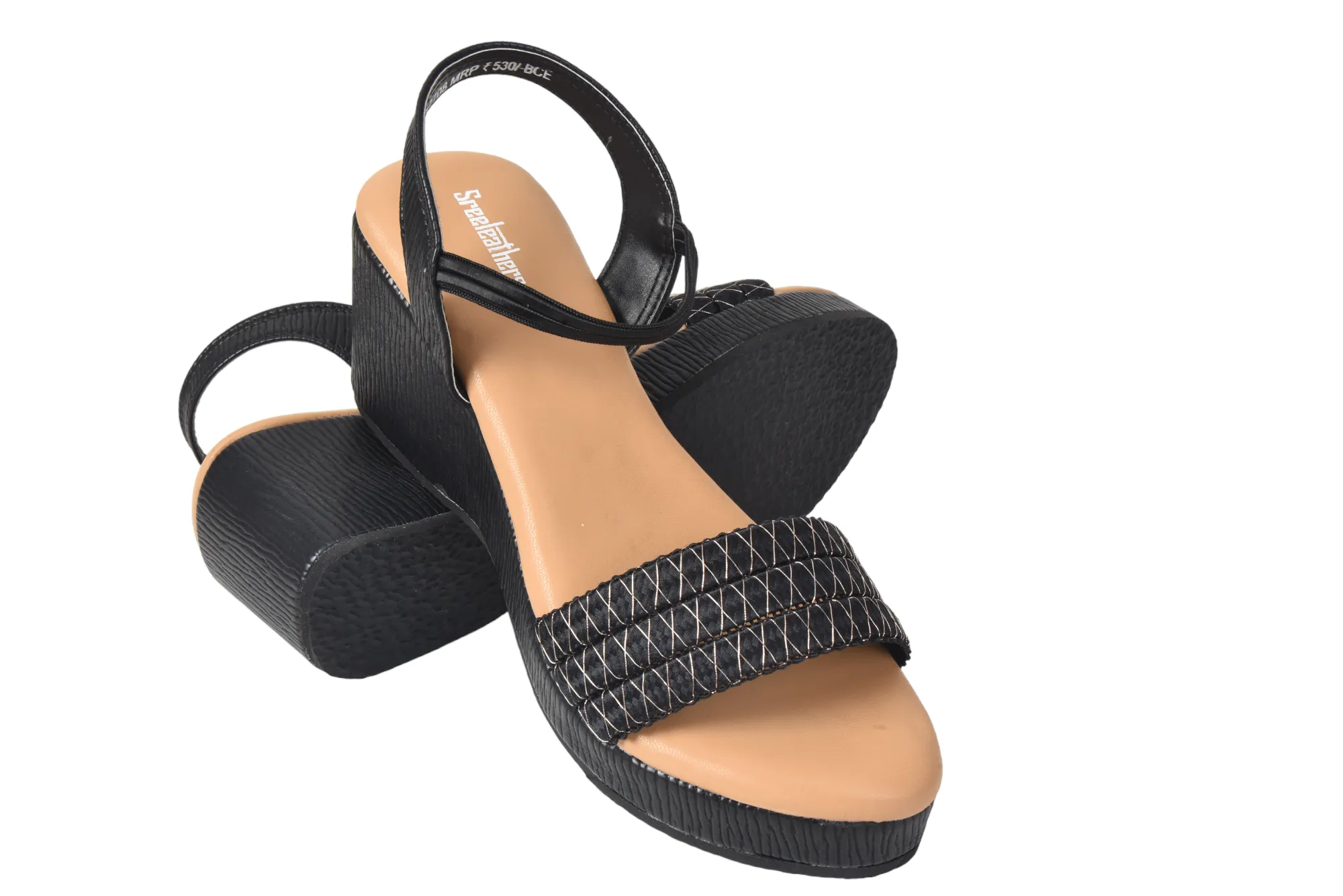 LADIES FANCY HEEL SANDAL 57708