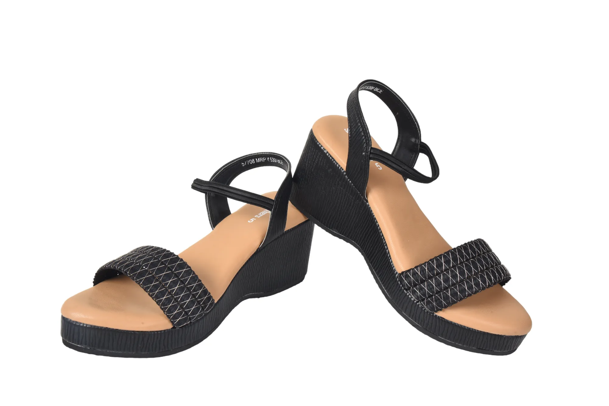 LADIES FANCY HEEL SANDAL 57708