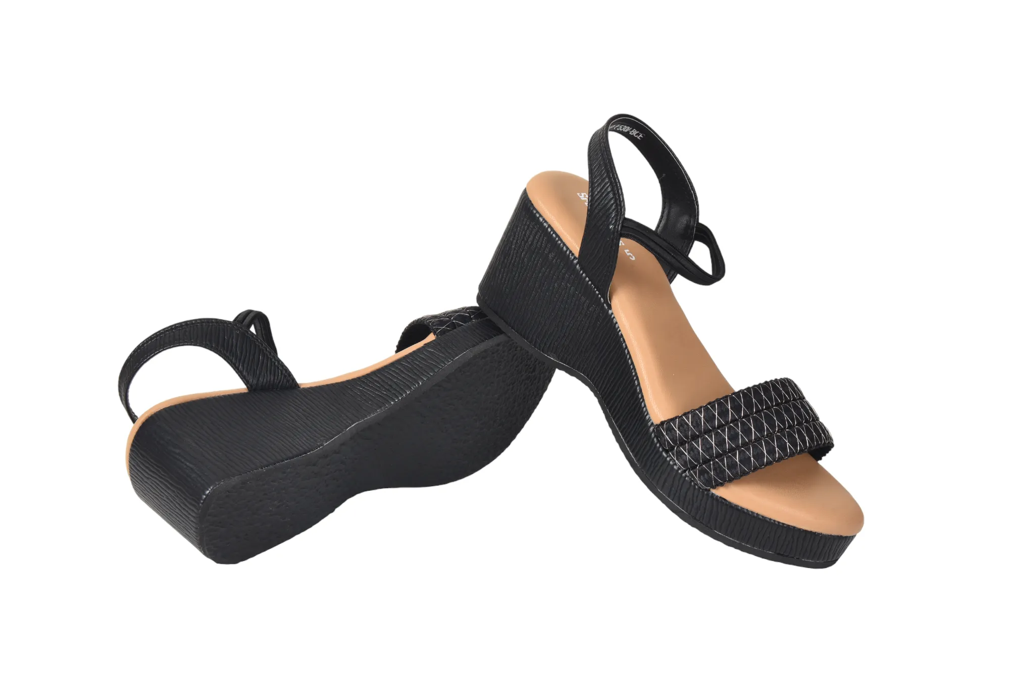 LADIES FANCY HEEL SANDAL 57708