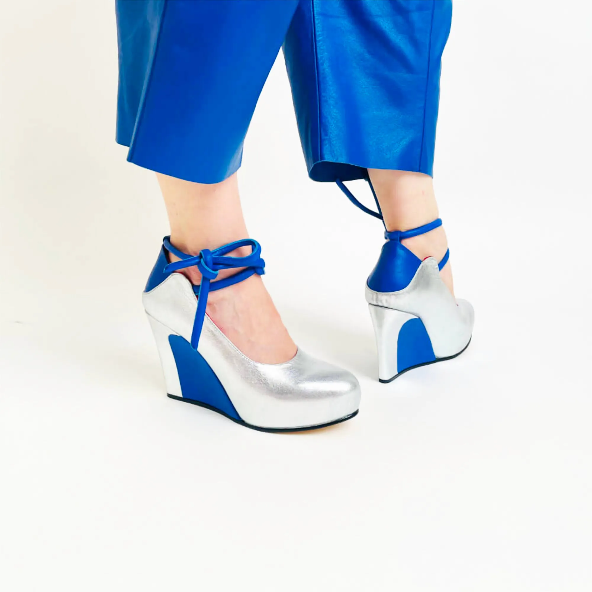 Lady Jane - Silver/cobalt