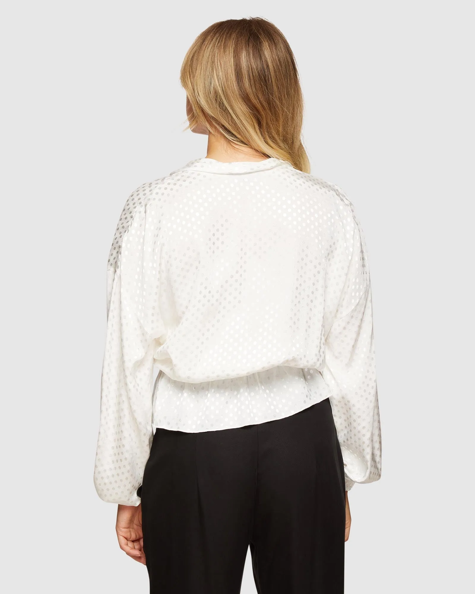 Lana Spot Wrap Front Top