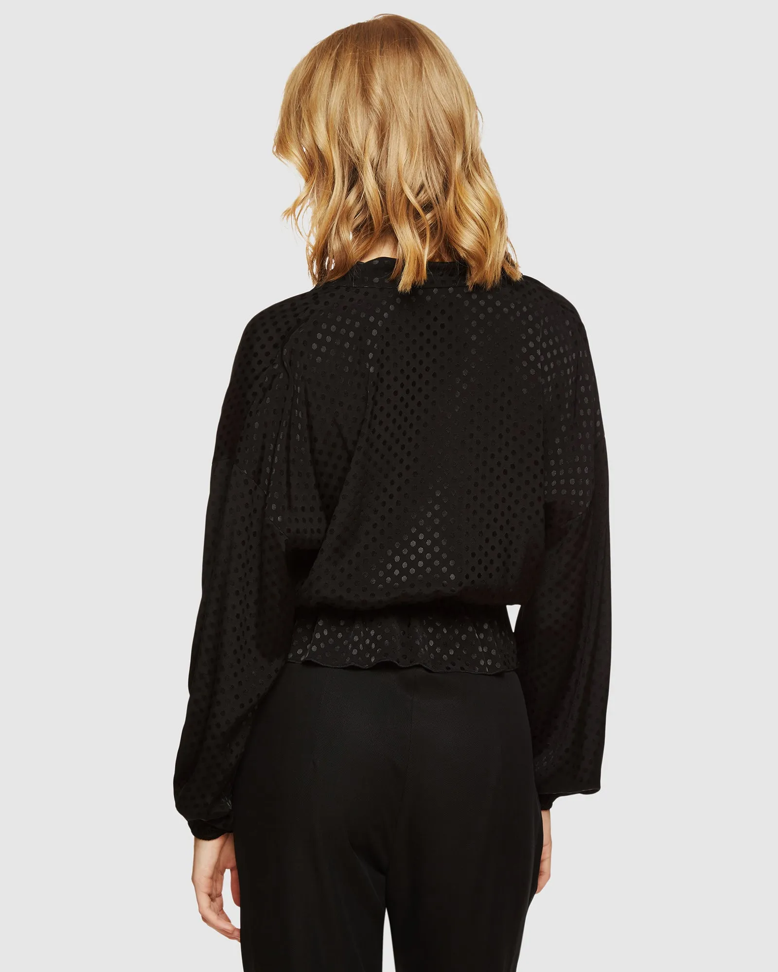 Lana Spot Wrap Front Top