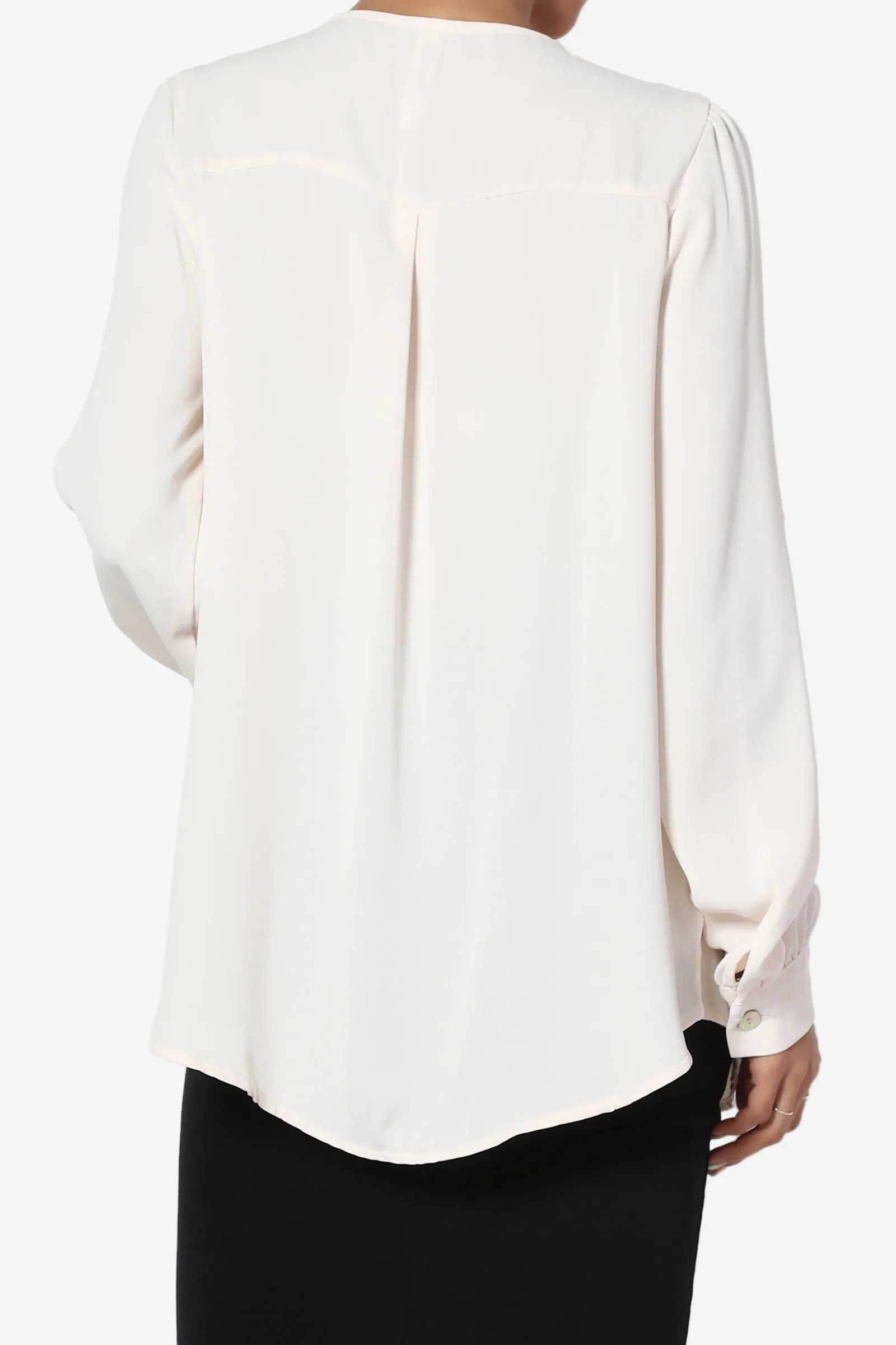 Leena V-Neck Button Front Blouse