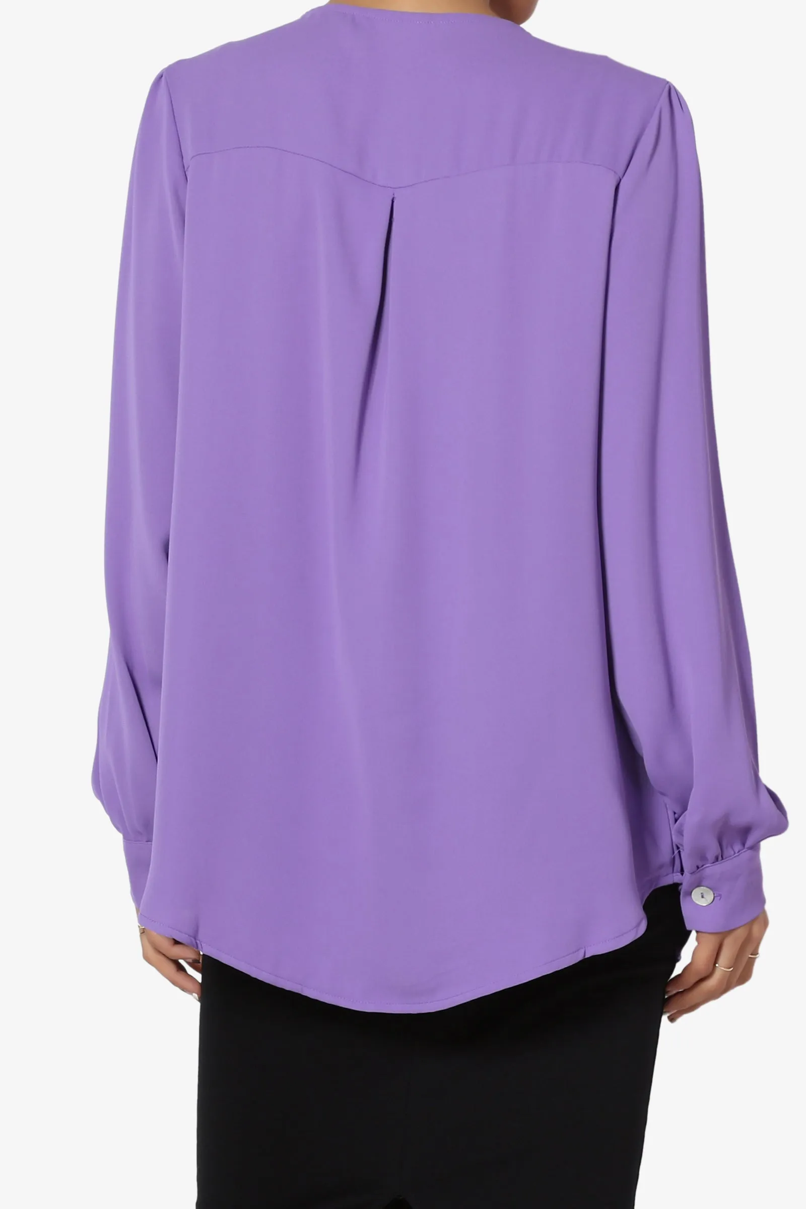Leena V-Neck Button Front Blouse