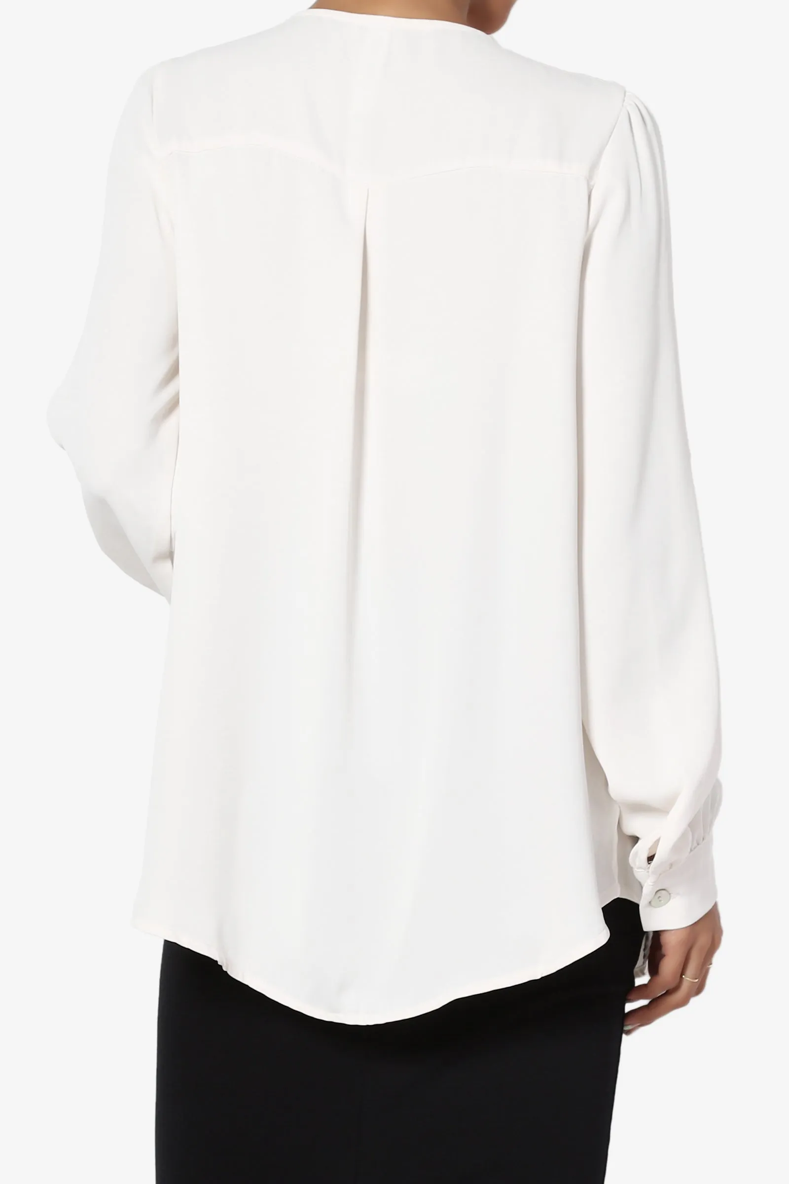 Leena V-Neck Button Front Blouse