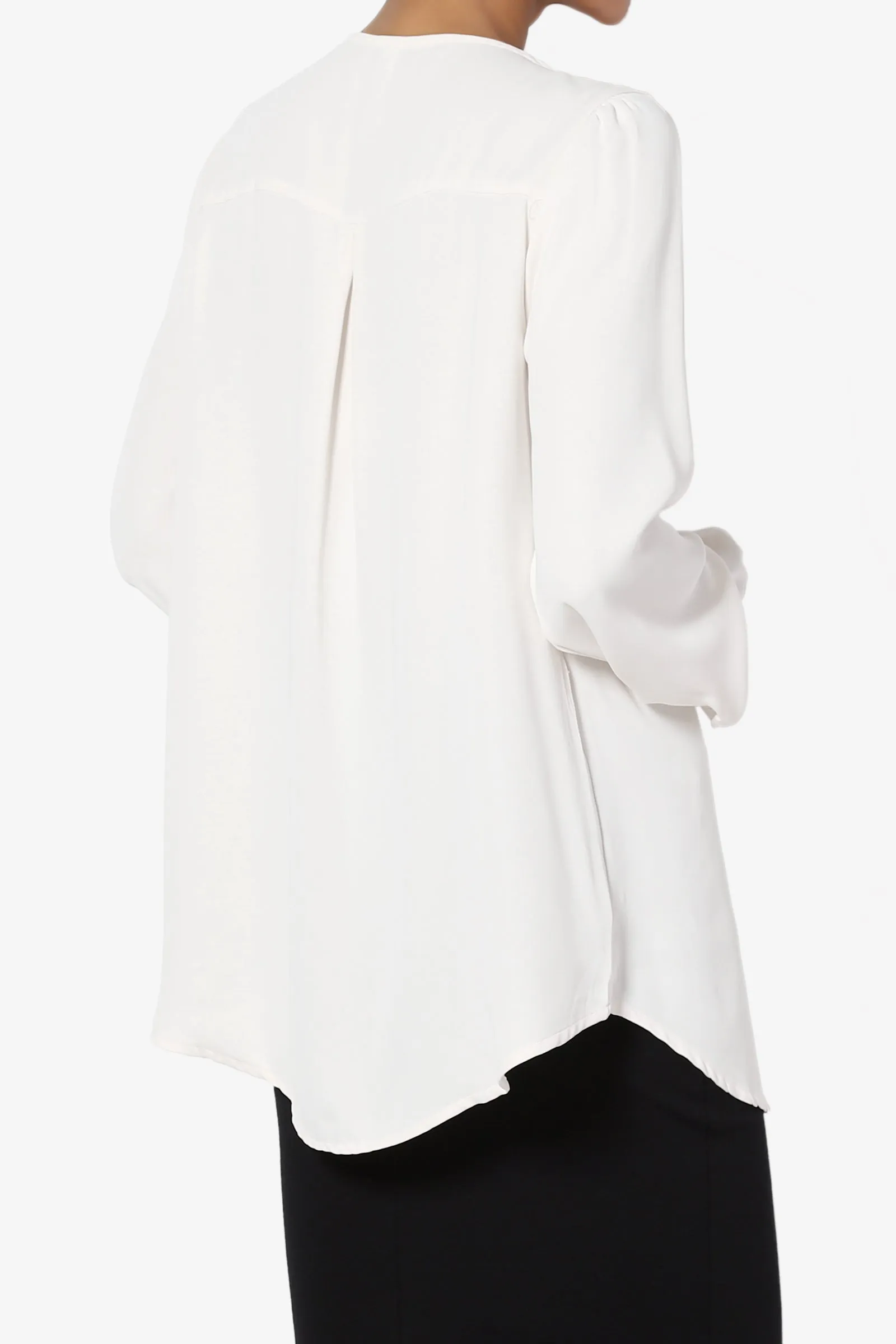 Leena V-Neck Button Front Blouse