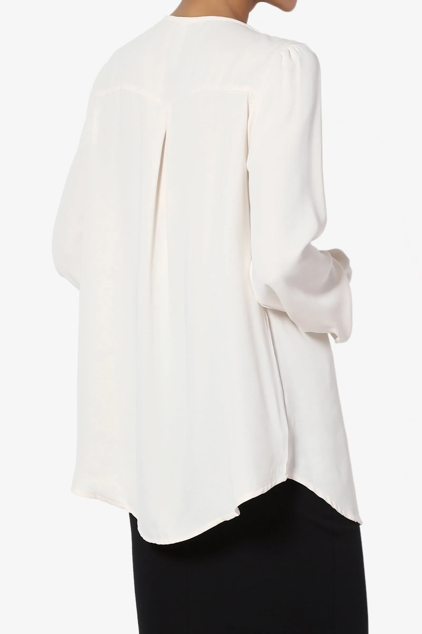 Leena V-Neck Button Front Blouse