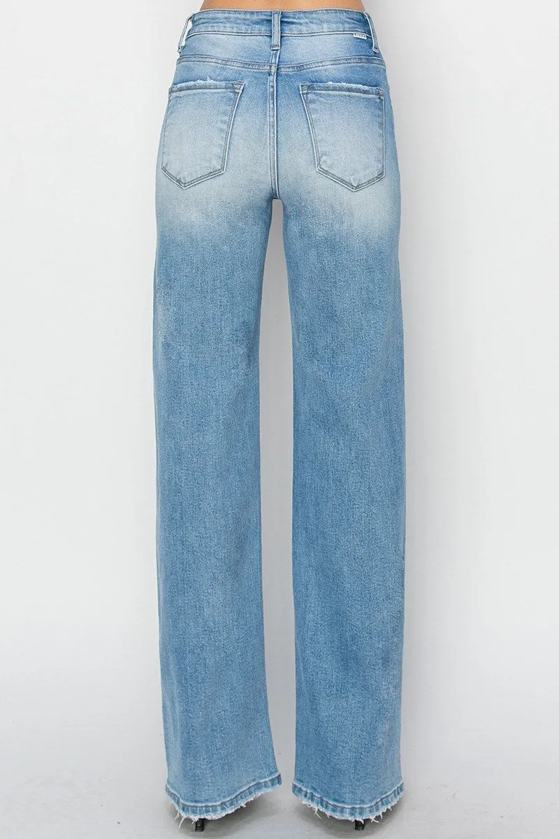 Lela High Rise Straight Jean