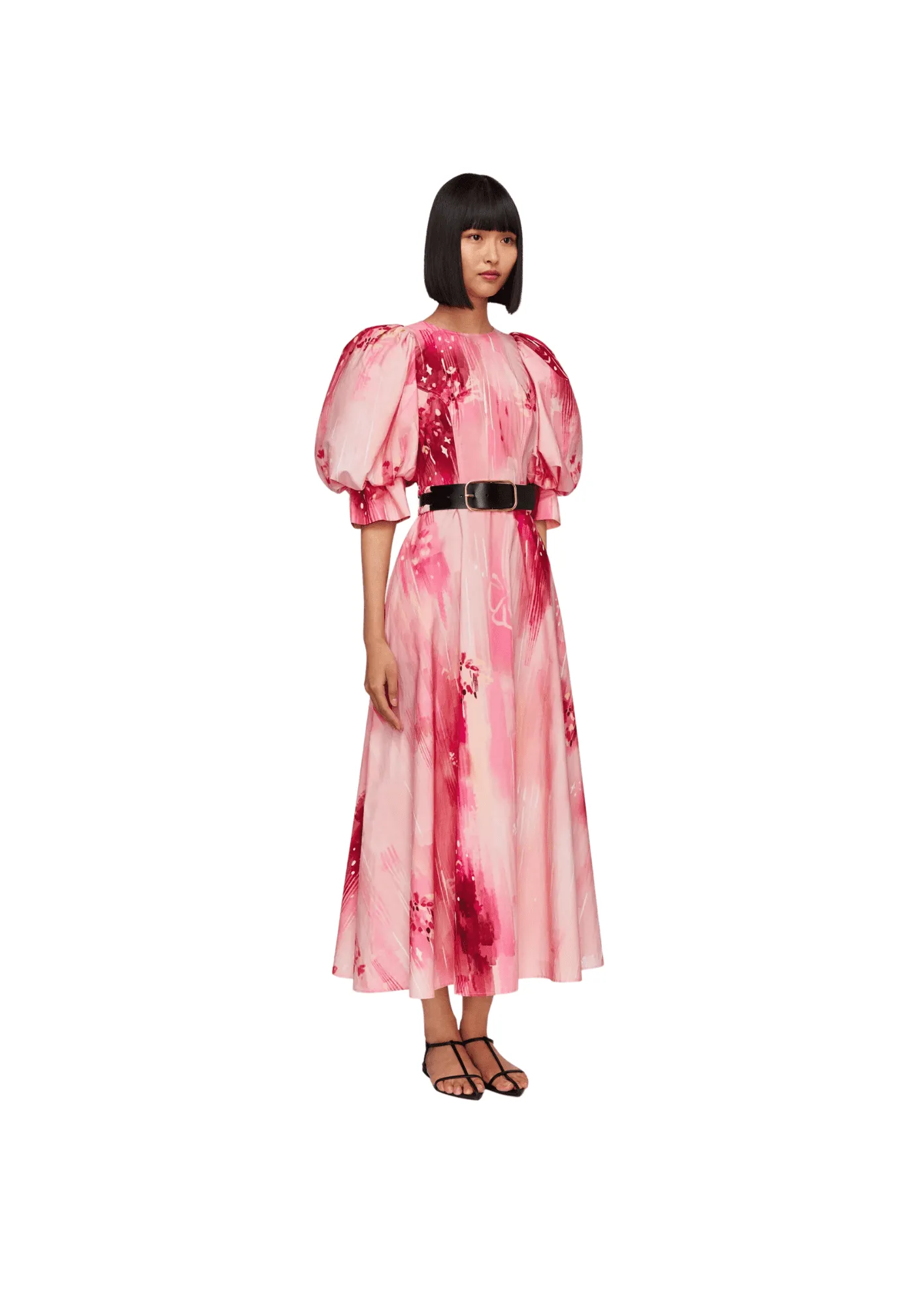 LEO LIN - Clementine Puff Sleeve Midi