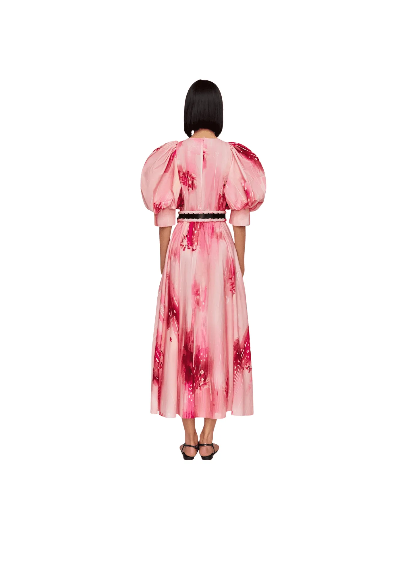 LEO LIN - Clementine Puff Sleeve Midi