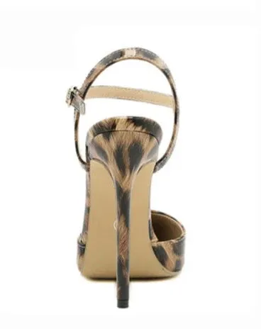 Leopard Print Pointed Toe Pump