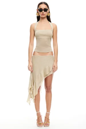 LIONESS Palisades Mini Skirt Oyster