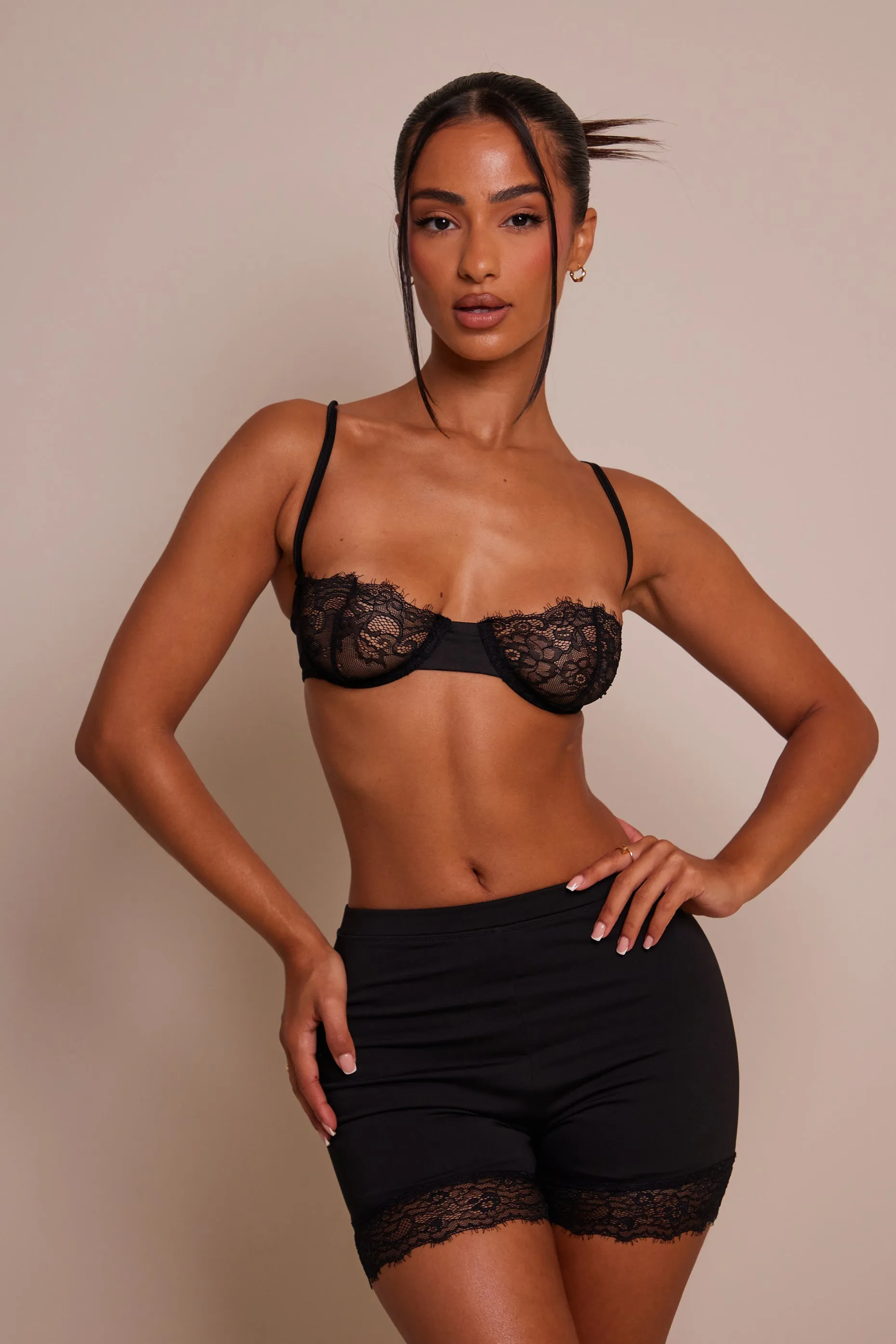 Little Black Lace Set