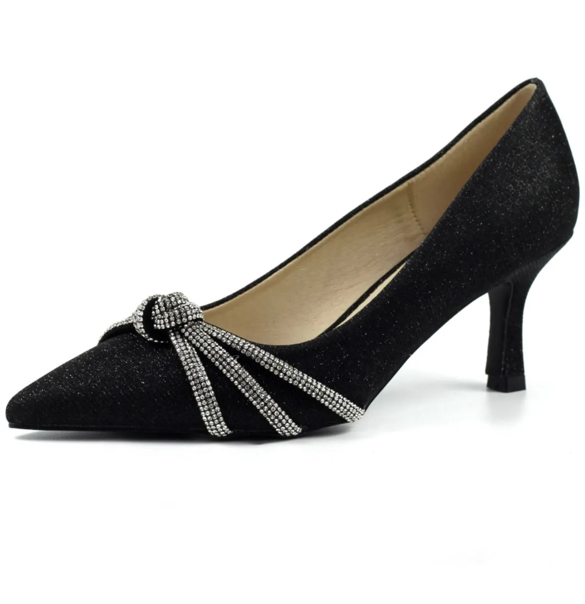 Lunar Kalina Ladies Diamante Trim Court Shoe