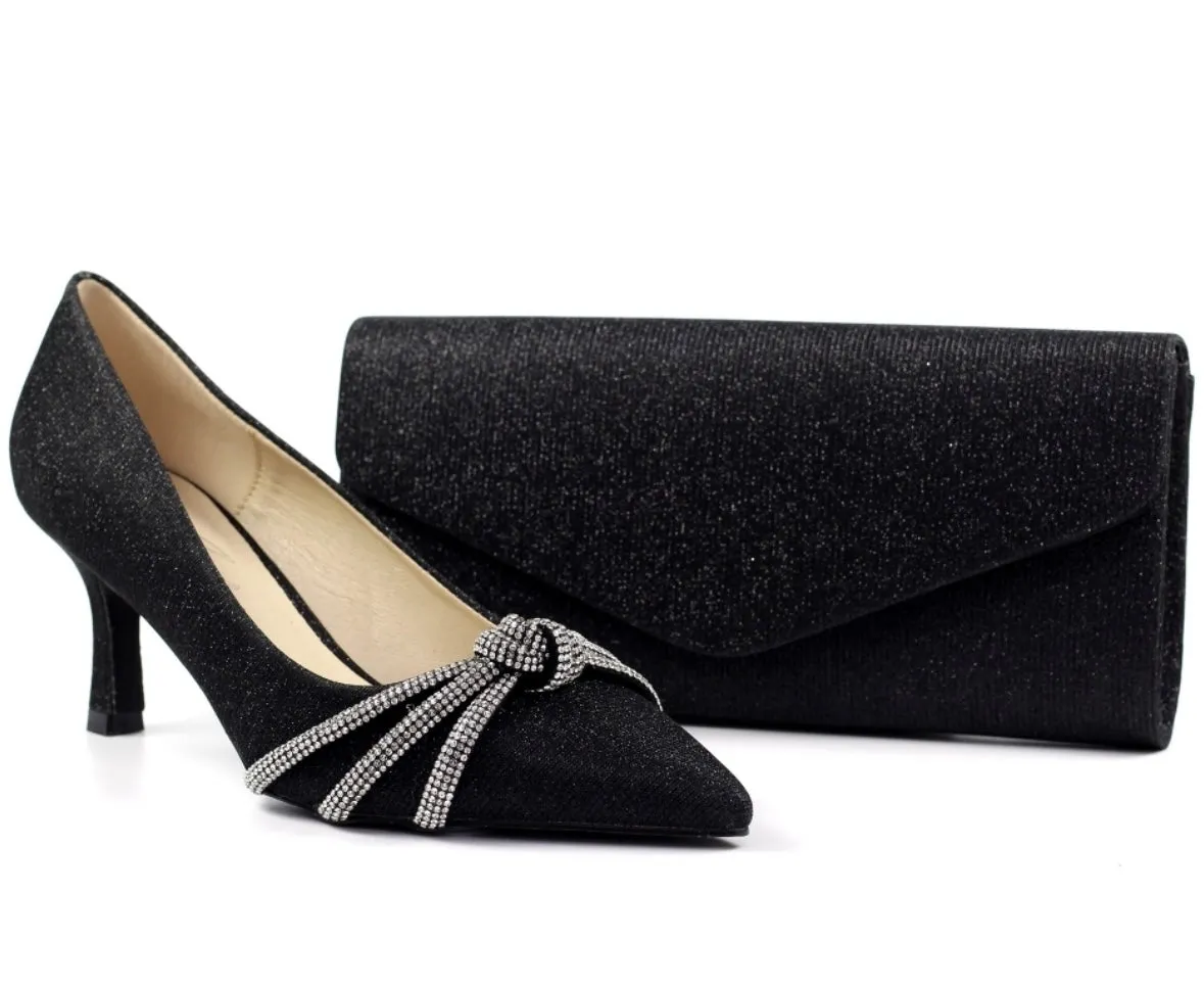 Lunar Kalina Ladies Diamante Trim Court Shoe