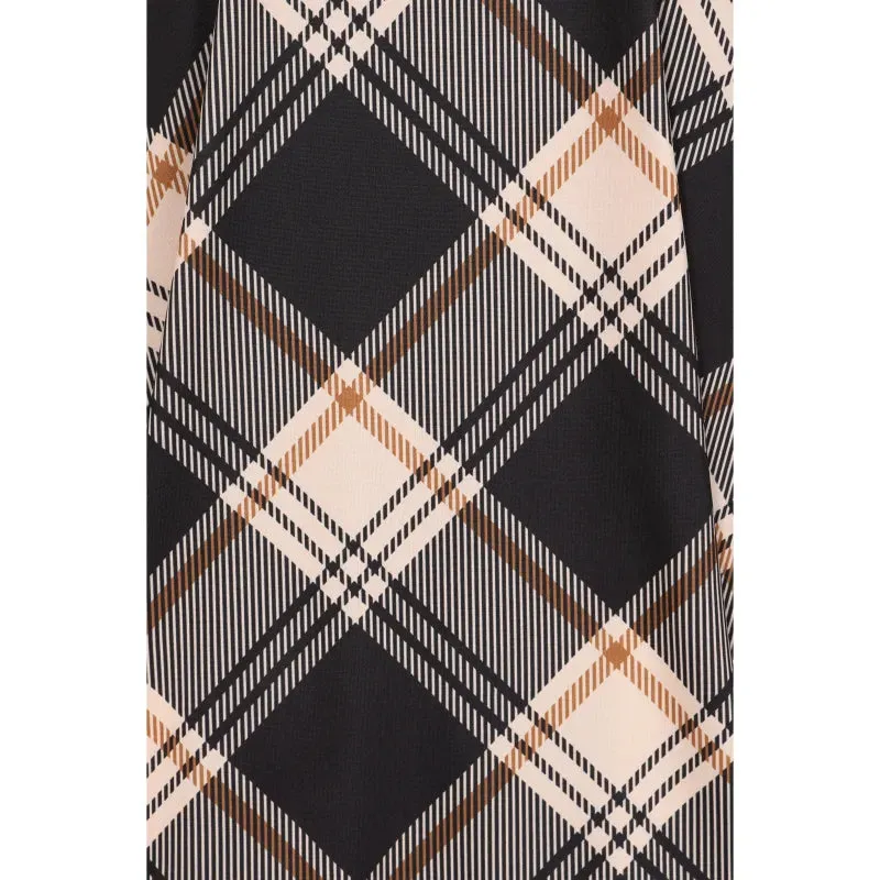 Lyra Dress - Dark Tartan